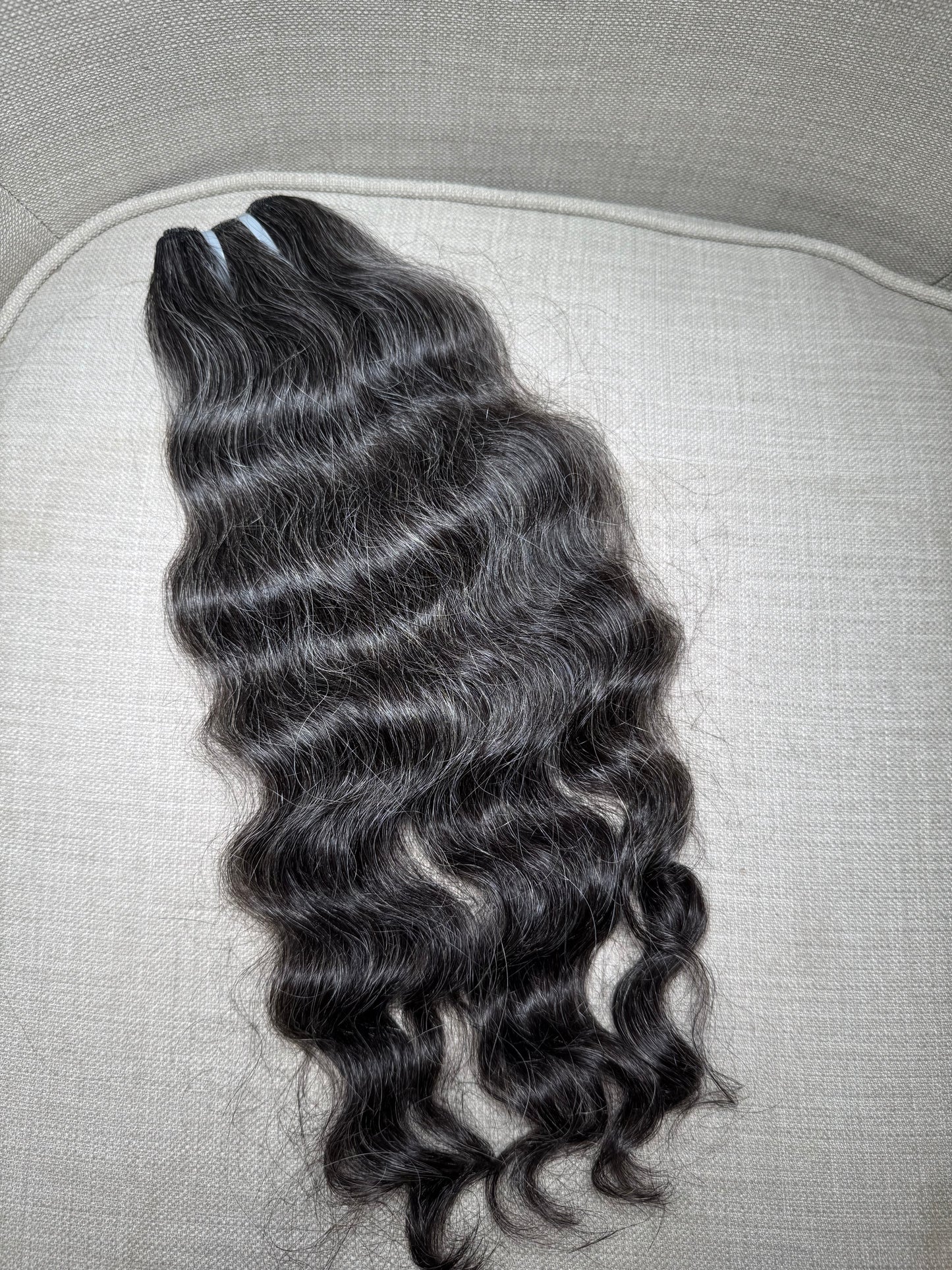 Gray Luxe Bloom (Raw Indian Wavy/Curly)