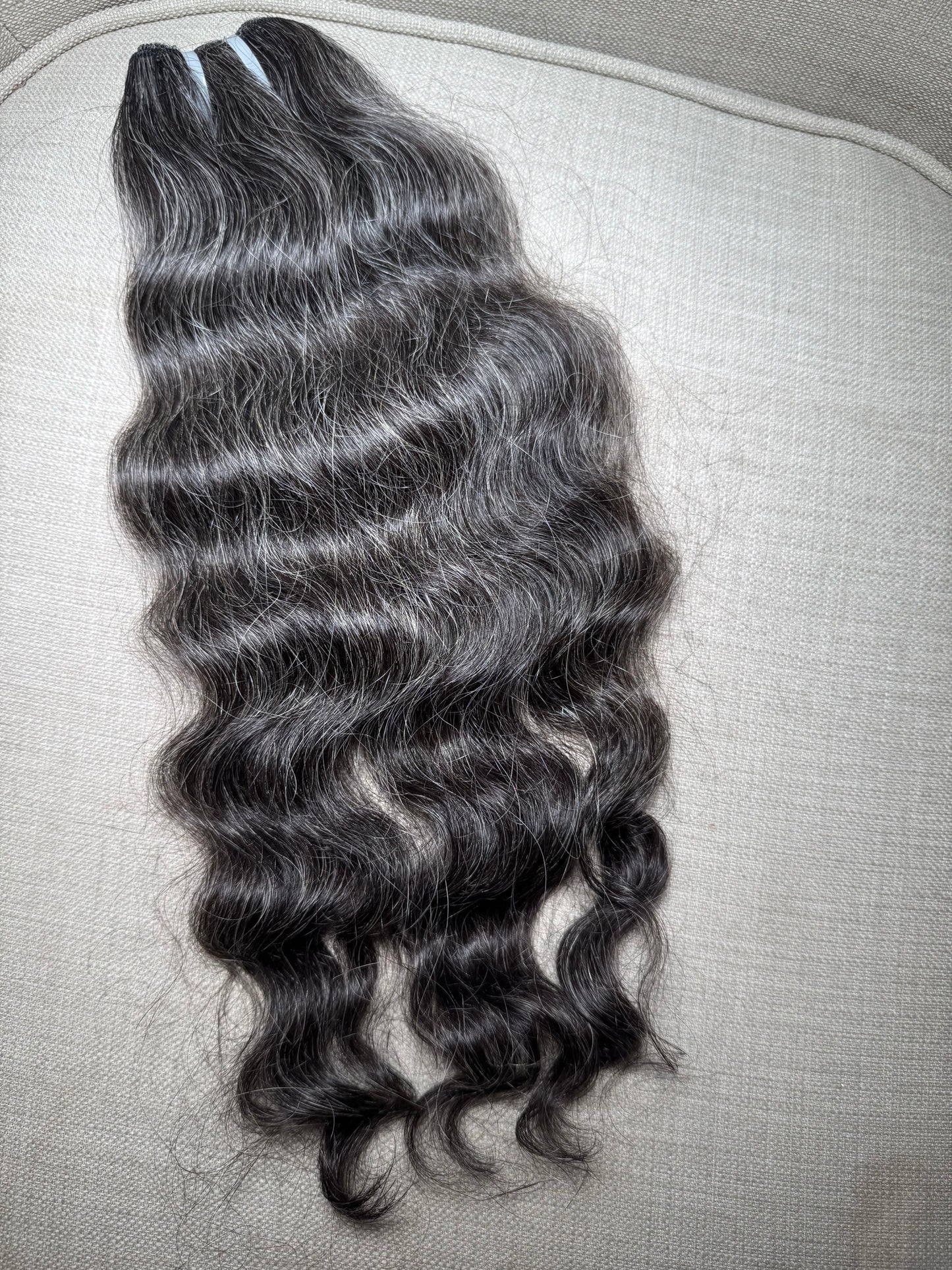Gray Luxe Bloom (Raw Indian Wavy/Curly)