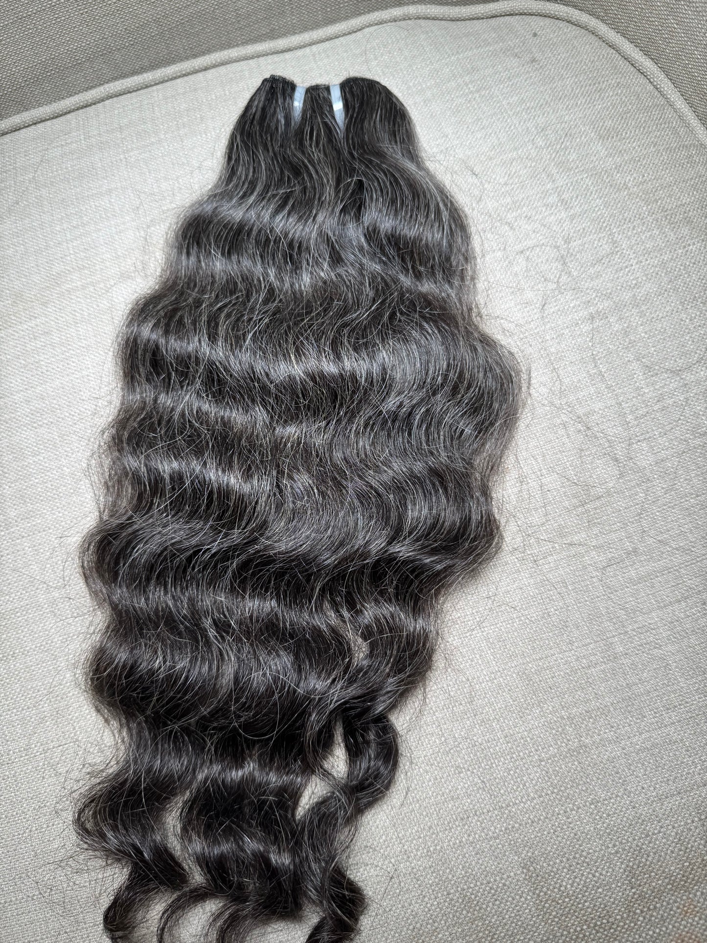 Gray Luxe Bloom (Raw Indian Wavy/Curly)