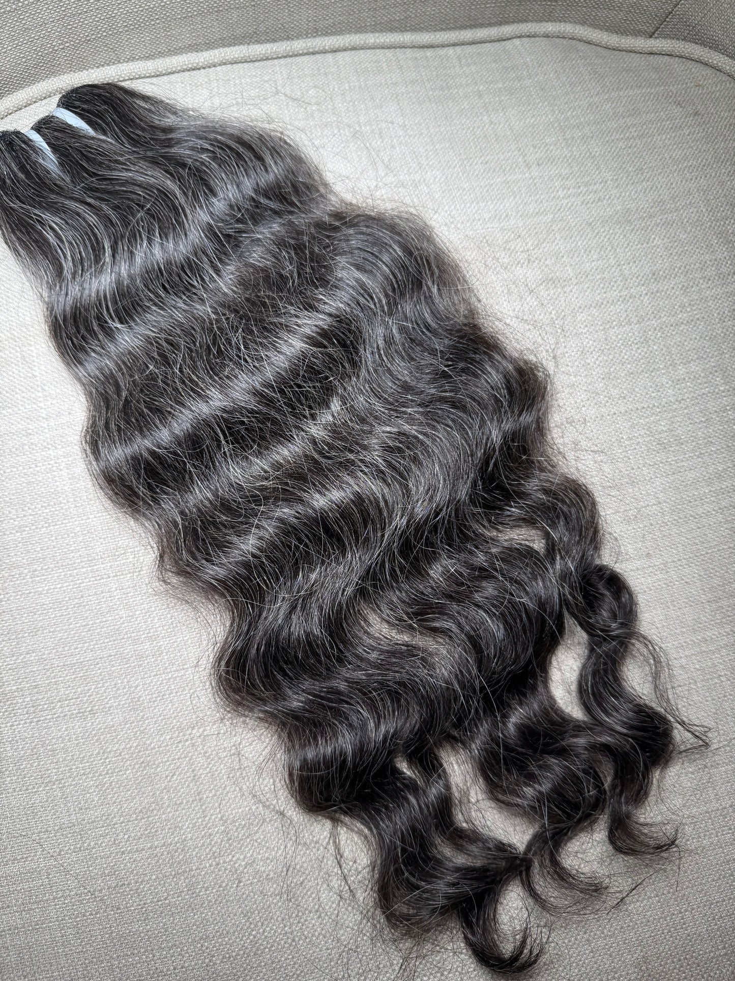 Gray Luxe Bloom (Raw Indian Wavy/Curly)